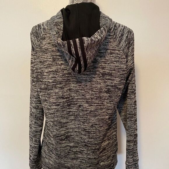 Adidas black and gray pattern fully zip up jacket - Picture 7 of 7